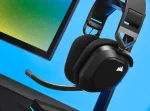 Геймърски слушалки с микрофон Corsair HS80 RGB Carbon безжични PC/PS5/PS4