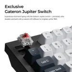 Механична клавиатура Keychron Q5 Max QMK Carbon Black - Gateron Jupiter Brown