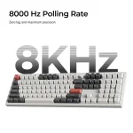 Безжична механичка клавиатура Keychron Q6 Ultra 8K Black - Silk POM Switch Banana