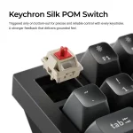 Безжична механичка клавиатура Keychron Q1 Ultra 8K Black - Silk POM Switch Brown