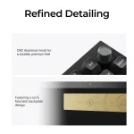 Безжична механичка клавиатура Keychron Q1 Ultra 8K Black - Silk POM Switch Red