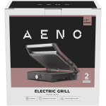 AENO Electric Grill EG2: 2000W, Temperature regulation, Max opening angle -180°, Plate size 290*234mm