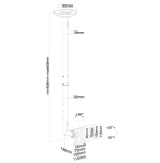 Стойка Neomounts Flat Screen Ceiling Mount (Height: 60-85 cm)