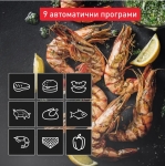 Барбекю Tefal GC774D30 Optigrill 4In1 Inox, (Grill, Bbq, Oven, Complete Meal), 600Cm2 Cooking Surface, Automatic Cooking Sensor, 9 Automatic Programs, 3 Adjustable Temp., Cooking Level Indicator, Non-Stick Die-Cast Alum. Plates