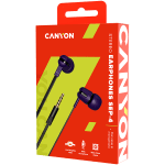 CANYON headphones SEP-4 Mic Flat 1.2m Violet