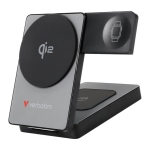 Външна батерия Verbatim Foldable 3-in-1 Qi2 Magnetic Wireless Power Bank 5000 mAh Grey