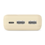 HAMA Външна батерия "Pocket 10", 10000 mAh, Изходи: 2x USB-A, бежов
