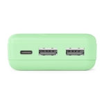 HAMA Външна батерия "Pocket 10", 10000 mAh, Изходи: 2x USB-A, зелена