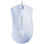 Razer DeathAdder Essential White Edition, Gaming Mouse, True 6 400 DPI optical sensor, Ergonomic Form Factor, Mechanical Mouse Switches with 10 million-click life cycle, 1000 Hz Ultrapolling, Single-color white lighting