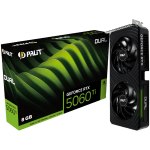 PALIT GeForce RTX 5060 Ti Dual 8GB GDDR7 128 bit, 1x HDMI 2.1b, 3x DP 2.1b, 2 Fan, 1x 8-pin pwr connector, 600W, 262.1 x 126.3 x 40.1 mm, NE7506T019P1-GB2062D