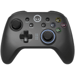 LORGAR TRIX-510, Gaming controller, Black, BT5.0 Controller with built-in 600mah battery, 1M Type-C charging cable ,6 axis motion sensor support nintendo switch ,android,PC, IOS13, PS3, normal size dongle,black