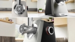 Месомелачка Bosch MFWS835M, SER8, Meat mincer, Blocking power: 2500W, 4,5 kg/min, 10-year motor, dishwasher safe, tomato press, kebbe att., sausage att., silver black
