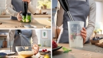 Пасатор Bosch MSM2650B, Blender, CleverMixx, 600 W, QuattroBlade, Chopper and blender included, Stainless steel whisk, mixing/measuring cup with lid, Black, anthracite