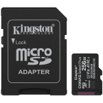 Kingston 256GB microSDXC Canvas Select Plus Gen3 150MB/s A1 Card + Adapter
