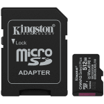 Kingston 512GB microSDXC Canvas Select Plus Gen3 150MB/s A1 Card + Adapter