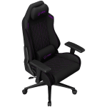 LORGAR CHA41, Ergonomic Gaming Chair Advanced, premium anti-stain fabric, Black/purple