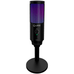 LORGAR SMP40, RGB Microphone with external mute button and metal stand, Black