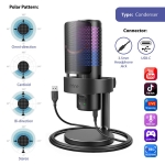 Настолен микрофон FIFINE A9 RGB 4 Polar Patterns- Black
