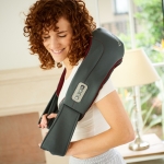 Масажор Beurer MG 151 3D Shiatsu massager;for shoulders, neck, back and legs; 3D massage heads; 8 rotating Shiatsu massage heads; Clockwise/anti-clockwise rotation; 3 levels; automatic switch-off; light and heat function
