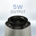 Тонколони HiFuture Mega S Silver Grey, Bluetooth 5.4, MagSafe, 5W Output, Built-in MIC support Handsfree, Pair to Play (TWS Mode), Up to 10 Hours Playtime, Wireless Charge (7.5W-15W), Phone Holder