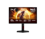 Монитор AOC 25G4ZR, 24.5" Fast IPS WLED, 1920x1080@260Hz (OC, Native 240Hz), 1ms GtG, 0.5ms MPRT, 300cd m/2, 1000:1, 80M:1 DCR, Adaptive Sync, FlickerFree, Anti Blue Light, Tilt, Height Adjust, Pivot, Swivel, 2xHDMI, DP