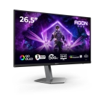 Монитор AOC AG276QKD2, 26.5" QD-OLED, 2560x1440@500Hz, 0.03ms GtG, 1000cd m/2, 1.5M:1, 80M:1 DCR, Adaptive Sync, Low Blue Light, FlickerFree, 5Wx2, Tilt, Height Adjust, Pivot, Swivel, 2xHDMI, DP, USB hub
