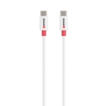 Кабел Skross, USB-C - USB-C 2.0 мъжко, 0.15 м, Бял