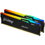 Kingston DRAM 32GB 5600MT/s DDR5 CL36 DIMM (Kit of 2) FURY Beast RGB EXPO