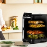 Уред за здравословно готвене Tefal EY7568E0 Crispy Stack Af Genius+Acc Blk