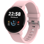CANYON Lollypop SW-63, Smart watch, 1.3inches IPS full touch screen, Round watch, IP68 waterproof, multi-sport mode, BT5.0, compatibility with iOS and android, Pink, Host: 25.2*42.5*10.7mm, Strap: 20*250mm, 45g