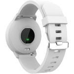 CANYON Lollypop SW-63, Smart watch, 1.3inches IPS full touch screen, Round watch, IP68 waterproof, multi-sport mode, BT5.0, compatibility with iOS and android, Silver white, Host: 25.2*42.5*10.7mm, Strap: 20*250mm, 45g