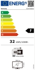 Монитор Samsung LS32H700 32" VA LED 60 Hz, 5 ms GTG, 3840x2160, 300 cd/m2 Display Port 1.4 HDMI 2.2, Black